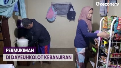 Sungai Cigede Meluap, Permukiman di Dayeuhkolot Kebanjiran