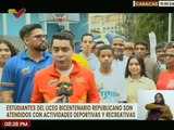 Caracas | Plan “Yo Digo Presente” llevó actividades recreativas al Liceo Bicentenario Republicano
