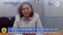 ¿Cómo se atiende la alimentación de menores en escuelas de Coatzacoalcos?