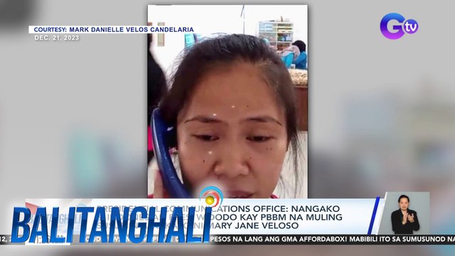 Presidential Communications Office: Nangako si Indonesian Pres. Widodo kay PBBM na muling susuriin ang kaso ni Mary Jane Veloso | BT