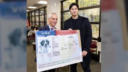 주일 미국대사, 오타니 반려견에 '가짜 비자' 발급 이벤트 / YTN