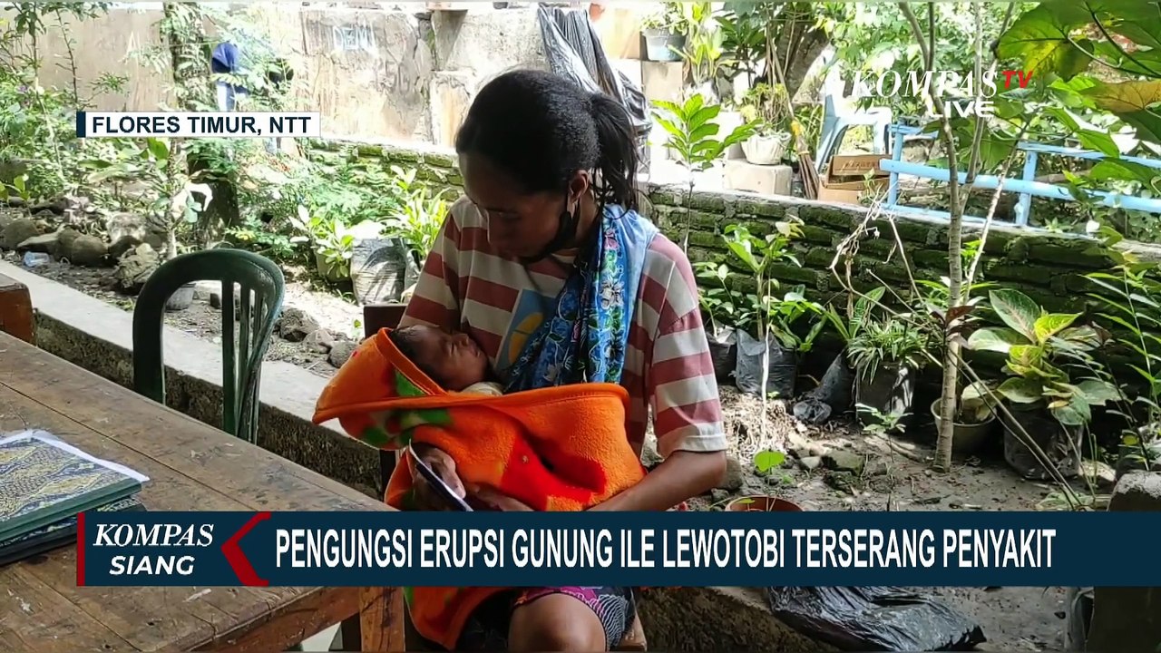 Pengungsi Erupsi Gunung Ile Lewotobi Mulai Terserang Penyakit