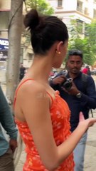 Ananya Pandey's Stunning Saffron Attire For Her Gigi Day