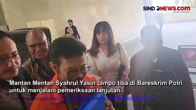 Kasus Pemerasan oleh Firli Bahuri, SYL Jalani Pemeriksaan Lanjutan di Bareskrim