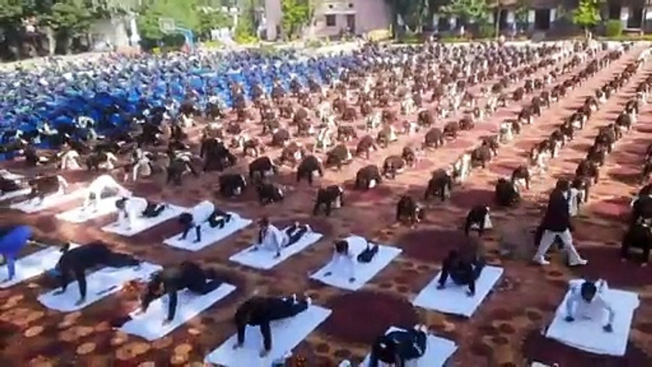 स्वामी विवेकानंद की जयंती के अवसर पर शहर में हुआ सूर्य नमस्कार