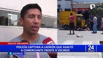 Policía captura a delincuente que asaltó a comerciante en Villa El Salvador