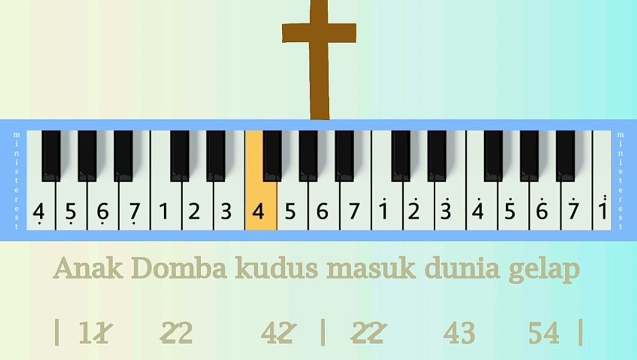 NUN DI BUKIT YANG JAUH: PIANIKA ❲MELODICA❳ TUTORIAL | LAGU ROHANI