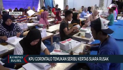 Descargar video: KPU Gorontalo Temukan Seribu Kertas Suara Rusak