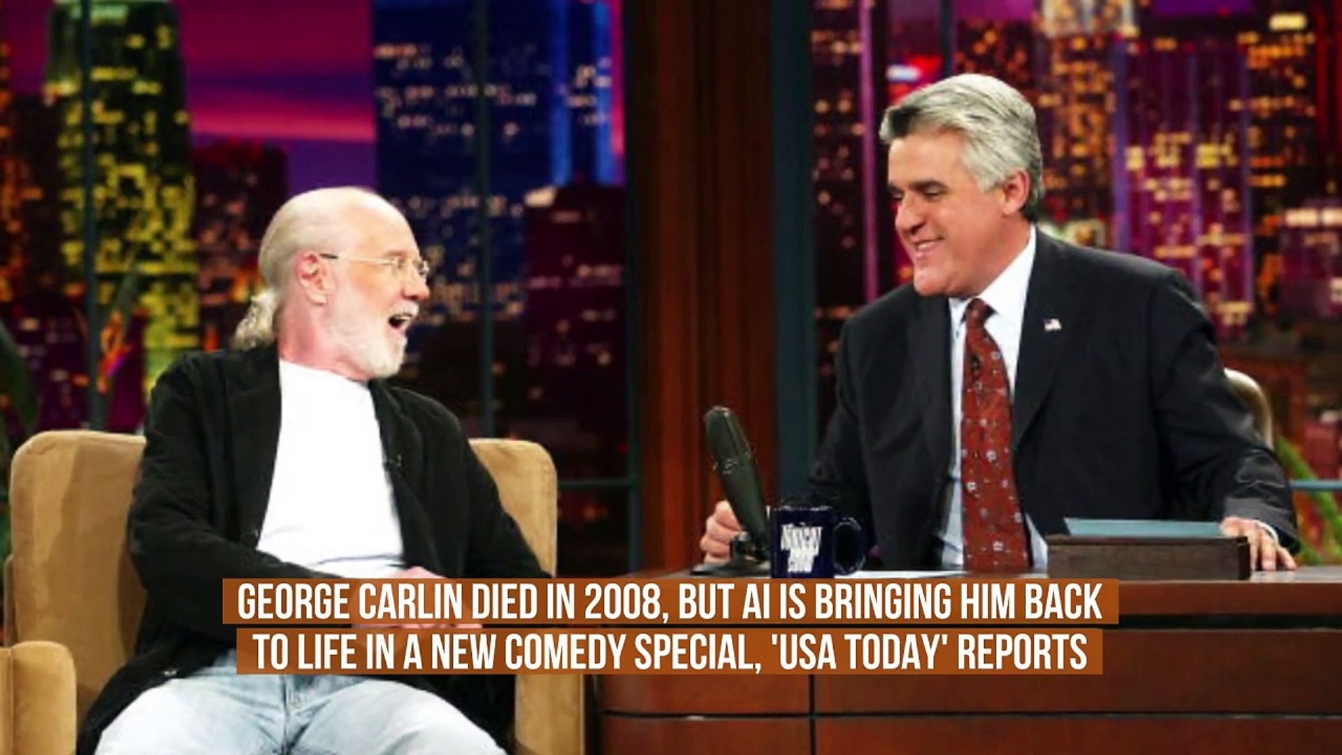 ⁣George Carlin returns in AI-Generated comedy special