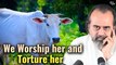 We Worship Cow and Torture it || Acharya Prashant, on Veganism (2019)