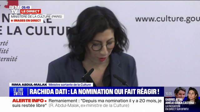 La malédiction est tenace : Rima Abdul-Malak confie ses regrets et avoir espéré rester au ministère de la Culture
