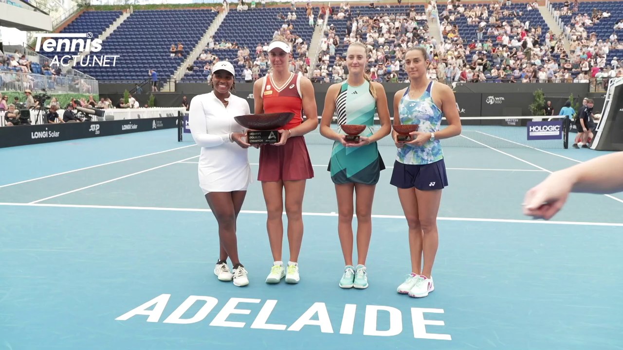 WTA - Adelaïde 2024 - Pas de 6e titre avant Melbourne pour Caroline Garcia et Kristina Mladenovic !