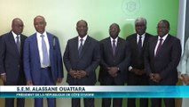 Can 2023 : Le Président Alassane Ouattara a reçu le Président de la CAF Patrice Motseppe