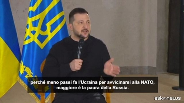 Zelensky chiede che l'Ucraina si avvicini alla NATO