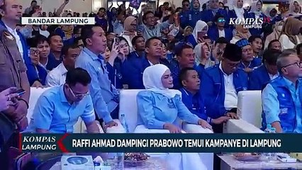 Raffi Ahmad Dampingi Capres Prabowo Temui Pendukung di Lampung
