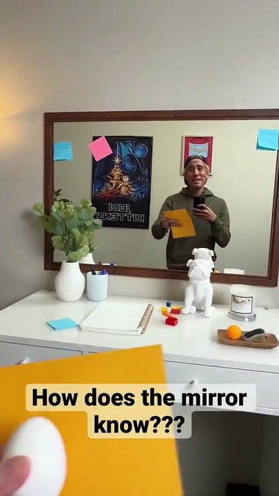 How does the mirror know what’s behind the paper_