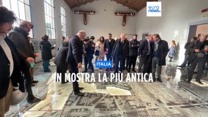 Esposta vicino al Colosseo la più antica mappa di Roma