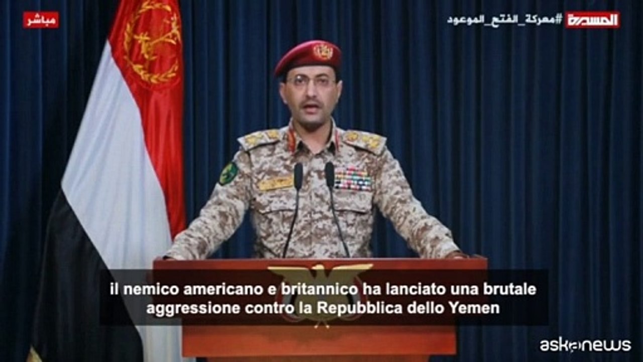 M.O., milizia Houthi: cinque morti nell'attacco della notte