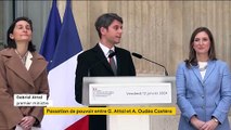 Le nouveau Premier ministre Gabriel Attal assure que tous les chantiers qu’il avait engagés à l’Education nationale seraient poursuivis par sa successeure Amélie Oudéa-Castéra - VIDEO