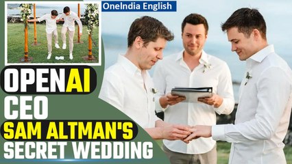 Скачать видео: OpenAI CEO Sam Altman's Magical Wedding Day with Long-Time Love Oliver Mulherin | Oneindia News