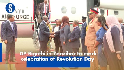 DP Rigathi in Zanzibar to mark celebrations of Revolution Day