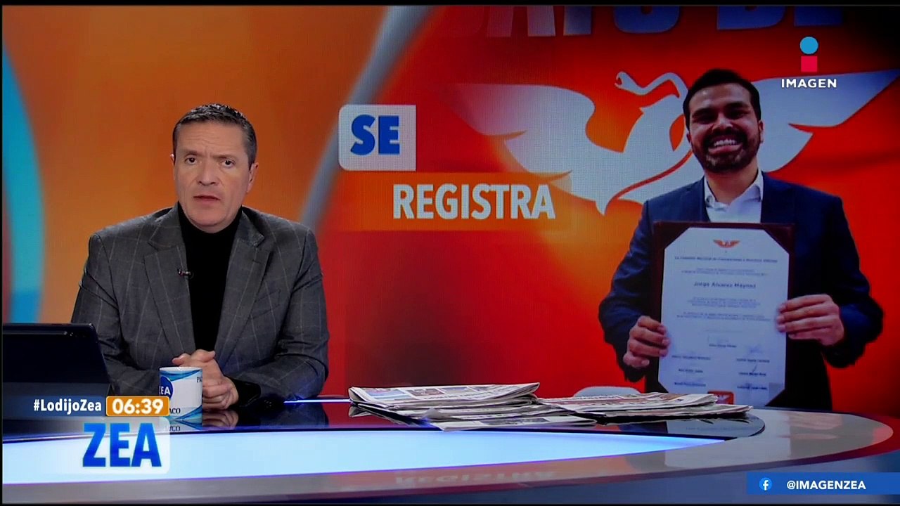 Jorge Álvarez Máynez se registra como precandidato presidencial de MC