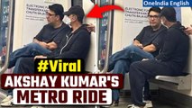 Mumbai: Akshay Kumar's Metro Adventure: Beating Mumbai Traffic in Style | Oneindia News