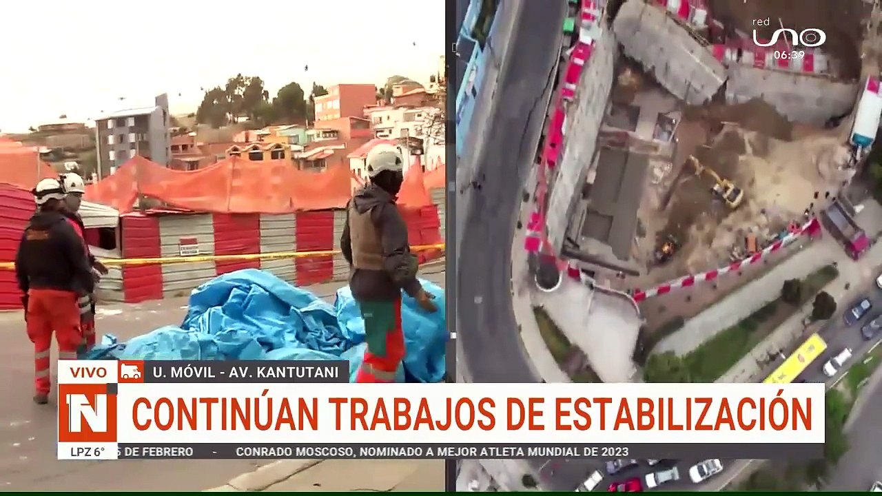 Plataforma trabajos de estabilización