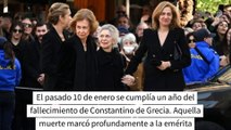 Las ausencias más dolorosas para la reina Sofía en la misa funeral de Constantino de Grecia