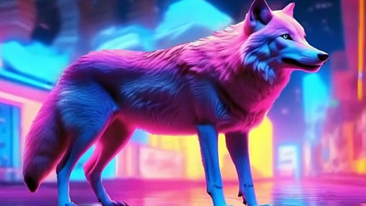 AI-Generated Art COSSPAI1 Neon Light Video