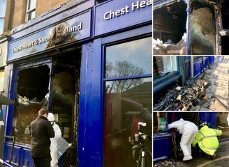 Residents in Morningside evacuated as charity shop goes up in flames