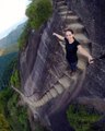 Staircase at Rio De Janeiro in Brazil - Staircase- Dangerous hill Staircase - Dangerous staircase-Dangerous adventure