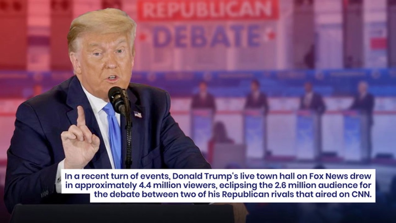 Trump's Live Town Hall Rakes 4.4M Views, Overshadows Haley-Desantis GOP Debate