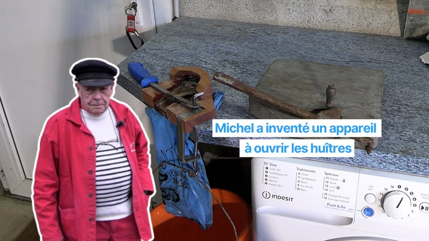 Michel est l'inventeur de l'appareil à ouvrir les huîtres - Vidéo
