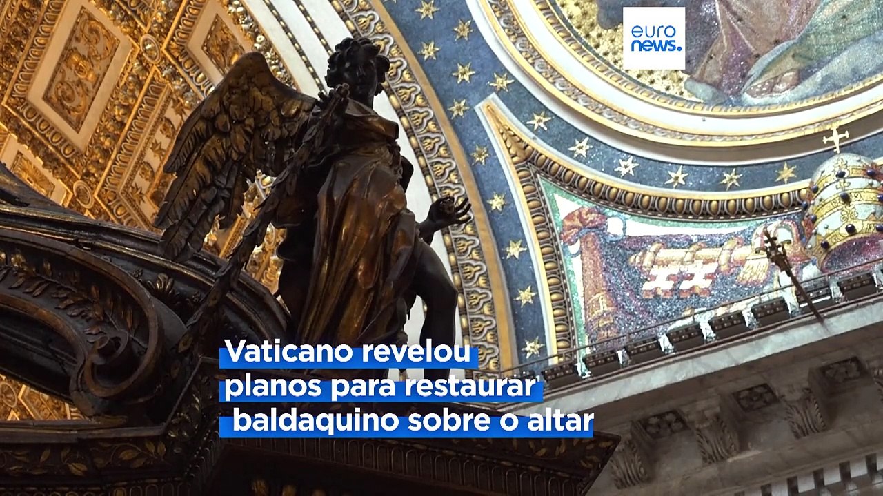 Vaticano revela planos para o restauro do baldaquino da Basília de S. Pedro