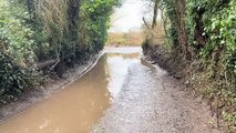 Residents in West Hougham are fed-up with potholes and flooding