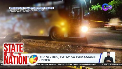 Konduktor ng bus, patay sa pamamaril ng isang rider | SONA