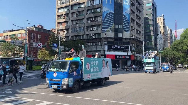 柯文哲總統行經敦化信義路口240112 #台灣的選哲 #忠駝論壇 #fyp