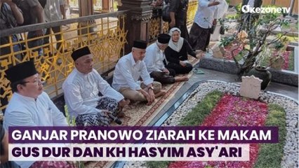 Ganjar Pranowo Ziarah ke Makam Gus Dur dan KH Hasyim Asy'ari saat Kunjungi Pondok Pesantren Tebuireng