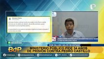 Pedro Castillo: Ministerio Público pide 34 años de cárcel para expresidente por golpe de Estado