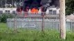 Vagão do metrô pega fogo em Águas Claras