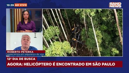 Especialista comenta caso de helicóptero que foi encontrado nesta sexta (12) | BandNews TV