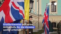 Großbritannien erhöht Militärhilfe für Ukraine auf 2,5 Milliarden Pfund