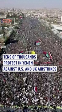 Thousands protest in Yemen against U.S. and UK airstrikes