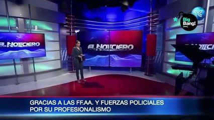 Al borde del llanto y todavía en shock: así fue el regreso del noticiero ecuatoriano atacado por las bandas narco