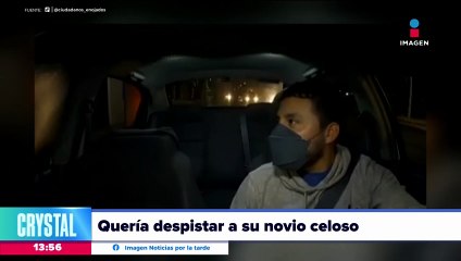 Joven pide ayuda a conductor de taxi de app para despistar a su novio