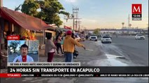 Acapulco cumple 24 horas sin transporte público ante paro por inseguridad