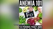 Red beets and anemia