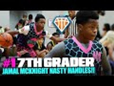 #1 7TH GRADE POINT GUARD Jamal McKnight NASTY HANDLES at MSHTV Camp!! TOUGH Young DMV Hooper