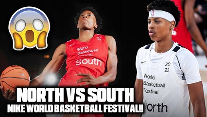 Tre Johnson & Jeremiah Fears at Nike World Basketball Festival!! North vs South Highlights